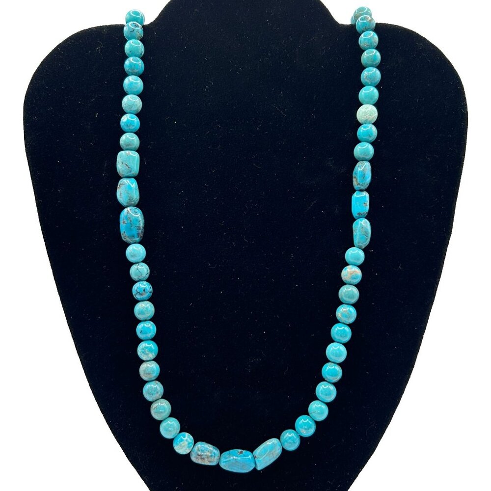 Desert Rose Trading Co. DTR Jay King Infinity Turquoise Bead Necklace 925 - 40"